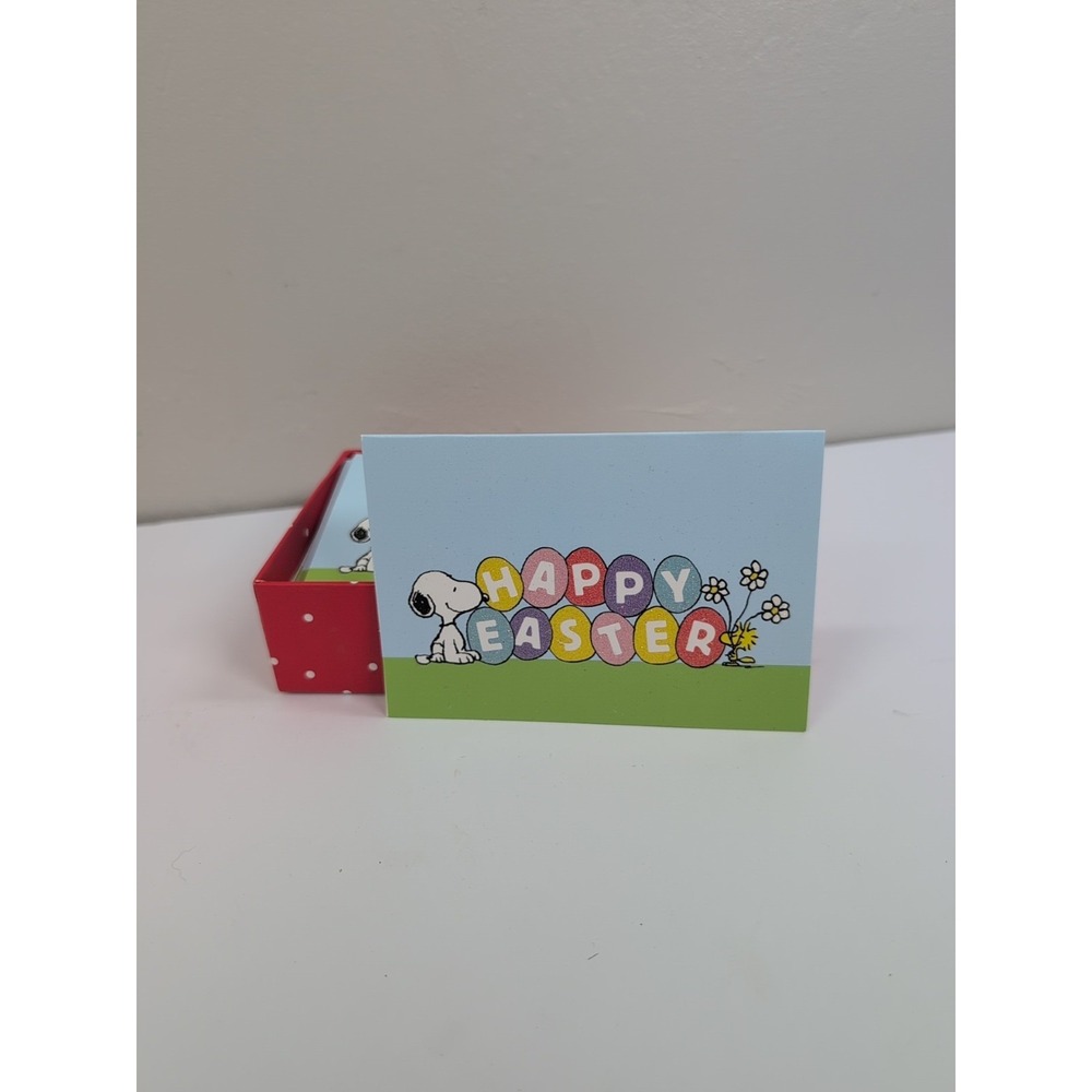 Peanuts "Snoopy & Woodstock" Happy Easter 10 Greeting Cards & Envelopes